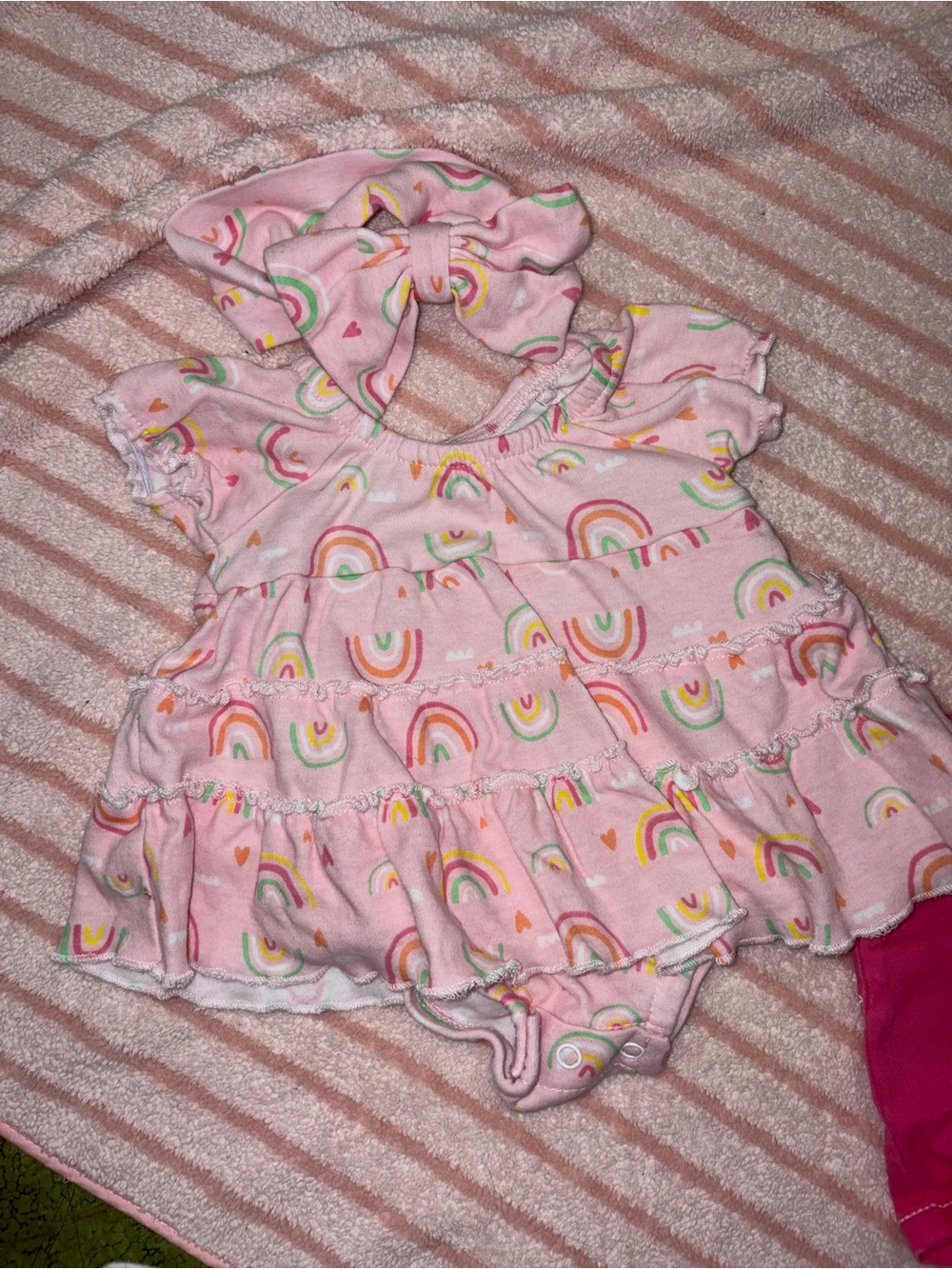 newborn dress w headband